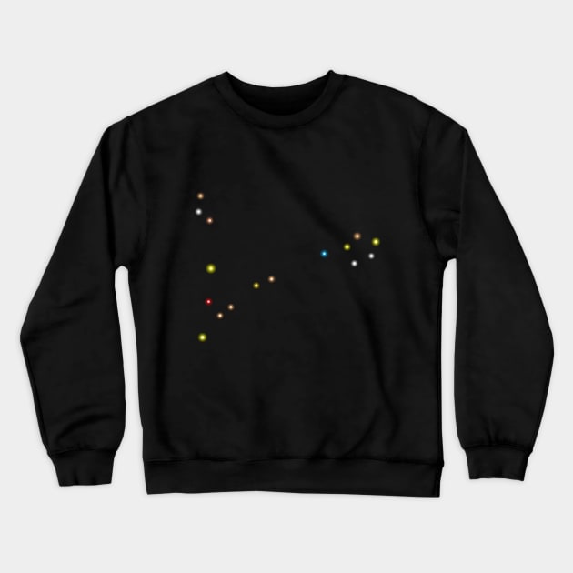 Constellation Pisces (variant) Crewneck Sweatshirt by GloopTrekker